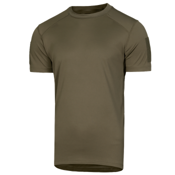 Футболка чоловіча тактична польова повсякденна футболка для спецсужб (S) Олива (OPT-6561)