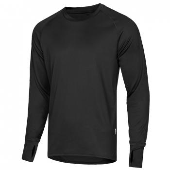 Лонгслив тактичечкий мужская футболка с длинным рукавом для силовых структур XXL Черный (OPT-6111)