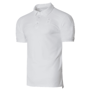 Поло тактическое мужское повседневная дышащая футболка для силовых структур KOMBAT S Белый (OPT-3961)