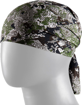 Бандана тактическая универсальная маскировочная бандана для спецслужб KOMBAT 60х60см 1117 Sitka Green (OPT-801)