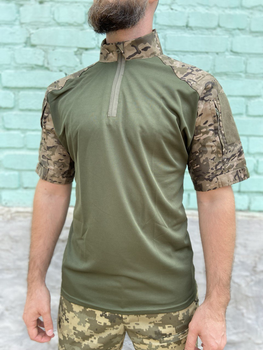 Тактична футболка військова з коротким рукавом убакс камуфляжний одяг для чоловіків 50 (193830)