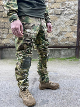 Военные брюки Tactic CORD Рип-стоп тактические брюки с наколенниками мультикам 50 (194323)