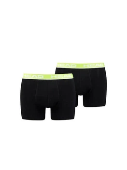 Трусы-боксеры Head BASIC BOXER 2P светло-зеленый, черный Муж L 701202741-019 L