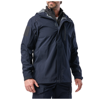 Куртка штормова 5.11 Tactical Force Rain Shell Jacket Dark Navy L (48362-724)