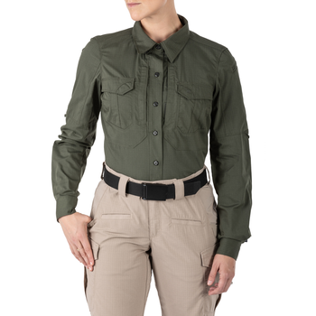 Сорочка тактична 5.11 Tactical Women's Stryke Long Sleeve Shirt TDU Green XS (62404-190)