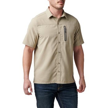 Сорочка тактична 5.11 Tactical Marksman Utility Short Sleeve Shirt Khaki S (71215-055)