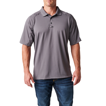 Футболка поло тактична з коротким рукавом 5.11 Tactical Performance Polo - Short Sleeve Synthetic Knit Storm L (71049-092)