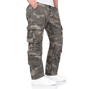 Брюки Surplus Raw Vintage SURPLUS AIRBORNE TROUSERS SLIMMY Black camo S (05-3603-42)