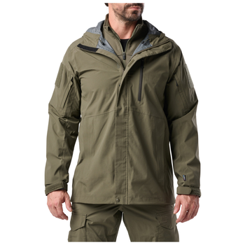 Куртка штормова 5.11 Tactical Force Rain Shell Jacket RANGER GREEN M (48362-186)