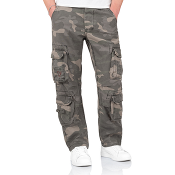 Брюки Surplus Raw Vintage SURPLUS AIRBORNE TROUSERS SLIMMY Black camo M (05-3603-42)