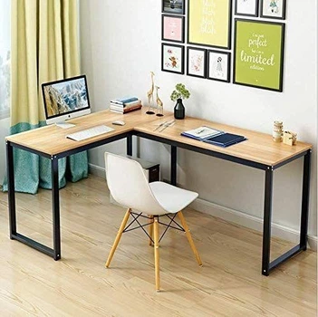 Дизайнерский Письменный компьютерный стол Loft Design 160x120x75h Черный/Дерево ATL712