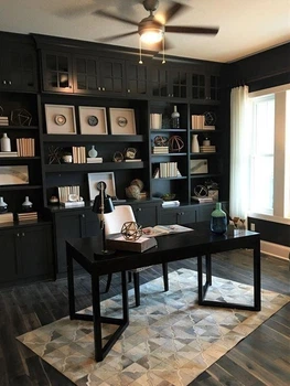 Дизайнерський Письмовий комп'ютерний стіл Loft Design 200x60x75h Чорний/Дерево ATL343