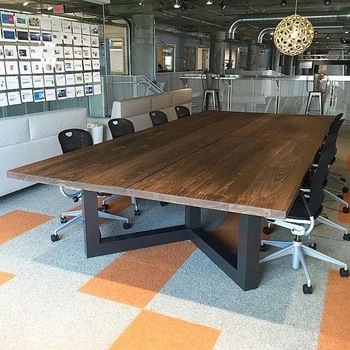 Дизайнерський Письмовий комп'ютерний стіл Loft Design 360x180x75h Чорний/Дерево ATL493