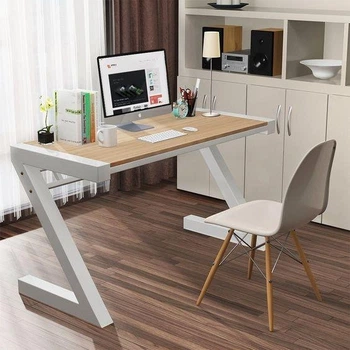 Дизайнерский Письменный компьютерный стол Loft Design 120x60x75h Белый/Дерево ATL635