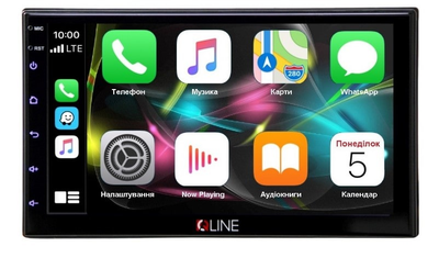 Мультимедийный центр Qline Dino-1001 Carplay/AndroidAuto