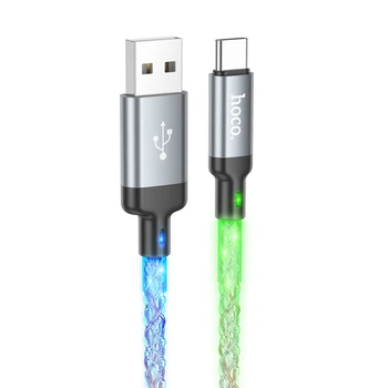 Кабель Hoco U112 USB to Type-C 3A 1m серый