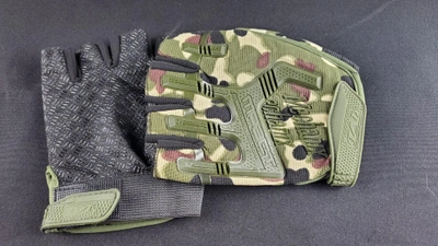 Перчатки безпалі тактичні YS-J-053 розмір М (обхват 22,5-23,5 см) Камуфляж