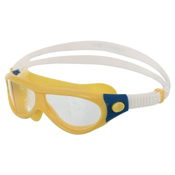 Очки-полумаска для плавания детские Zelart Yingfa Junior J668AF Yellow-Deep Blue