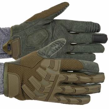 Тактичні рукавички із закритими пальцями Zelart Military Rangers 9875 M Olive