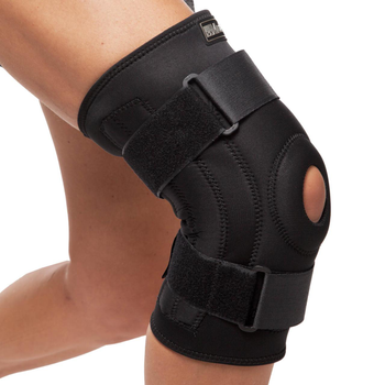 Наколінник ортез колінного суглоба з еластичними ребрами жорсткості Mute Fit 9046 Black