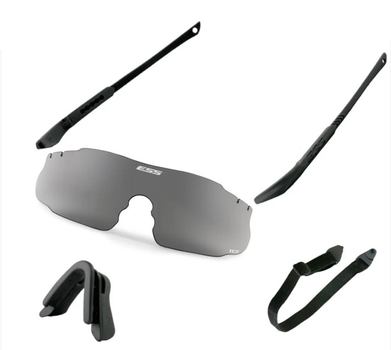 Балістичні окуляри ESS ICE Smoke Gray Lens One Kit + Strap