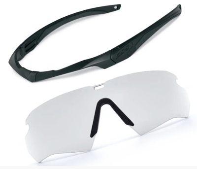 Балістичні окуляри ESS Crossbow BLACK w/Clear Lens One Kit