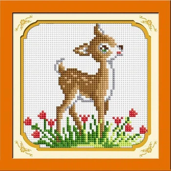 Алмазна мозаїка "Оленя" Dream Art в коробці 15x15см 30189
