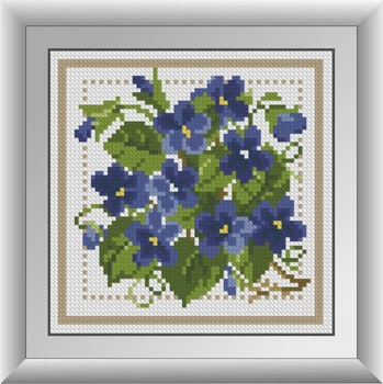 Алмазна мозаїка "Букетик з фіалками" Dream Art 30204M