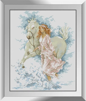 Алмазна мозаїка "Прогулянка з конем" Dream Art в коробці 31382