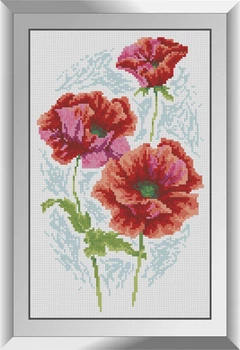 Алмазна мозаїка "Три маку" Dream Art в коробці 31282