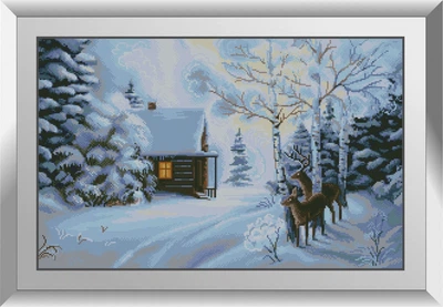 Алмазна мозаїка "Цікаві олені" Dream Art в коробці 31440