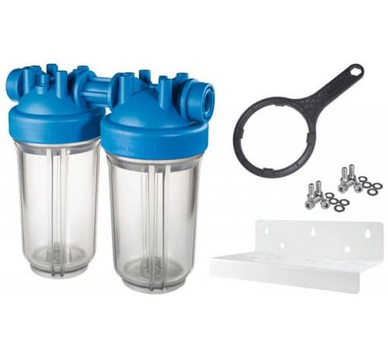 Корпус фильтра Atlas Filtri DP BIG DUO AB 1" IN 10" KIT (ZA1702711)