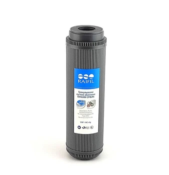 Картридж Raifil GAC-10R-ARG 10" Slim гранулированный уголь с ионами серебра