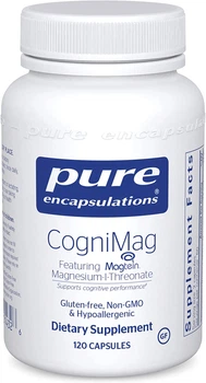 Магній-L-треонат, CogniMag, Pure Encapsulations, 120 капсул (PE-01432)