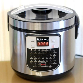 Мультиварка пароварка йогуртница Rainberg RB-6209 45 программ 6 л 1000W