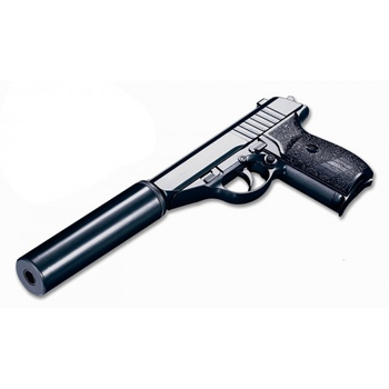 G3A Cтрайкбольный пистолет имитация Walther PPS c глушителем металл черный