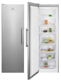 Морозильная камера Electrolux, 186x60х65, 280л, А++, NF, инвертор, дисплей, нержавейка (RUT7ME28X2)