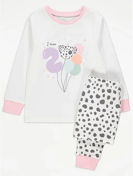 Піжама (кофта+штани) біла I Am 2 Dalmatian George 92-98см (400092867)
