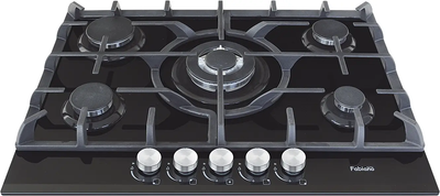 Газовая варочная панель Fabiano FHG 10-55 VGH-T Black Glass 8111.405.0313
