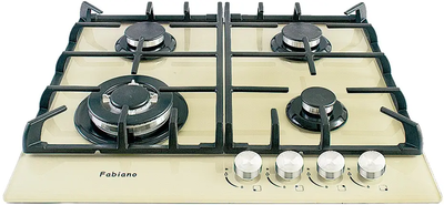Газова варильна поверхня Fabiano FHG-R 10-44 VGH-T Cream 8111.405.0158