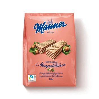 Вафли Manner Neapolitaner с ореховым кремом, 200 г