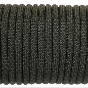 Шнур-паракорд (Paracord Type III 550 – 4 мм) Grid Olive & Black 131 10 м.