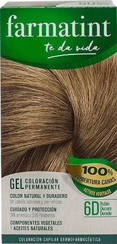 Крем-фарба для волосся з окислювачем Farmatint Permanent Color Gel 6D Dark Golden Blond 150 мл (8470001790859)