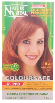 Farba kremowa z utleniaczem do włosów Naturaleza Y Vida Coloursafe Permanent 6.43 Hazelnut 150 ml (8414002078097)