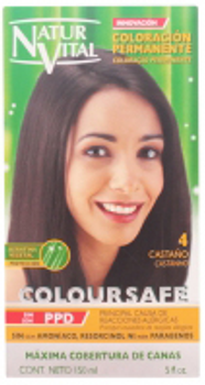 Farba kremowa z utleniaczem do włosów Naturaleza Y Vida Coloursafe Permanent Color 4 Brown 150 ml (8414002078059)