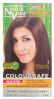 Farba kremowa z utleniaczem do włosów Naturaleza Y Vida Coloursafe Permanent Color 5 Light Brown 150 ml (8414002078066)