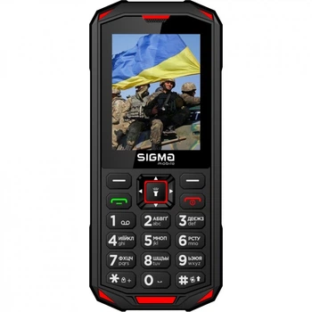 Мобільний телефон Sigma X-treme PA68 Black Red (4827798466520) (156533)