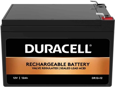 Аккумуляторная батарея Duracell 12V 12Ah AGM (DR12-12)