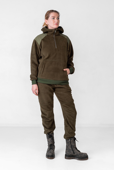 Костюм Eva Military спортивний флісовий, тактичний жіночий колір хакі, розмір L (48-52)