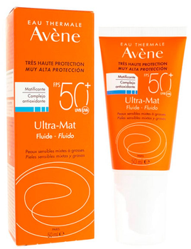 Krem przeciwsłoneczny Avene Ultra Mat Fluid Sunscreen SPF50+ 50 ml (3282770104622)